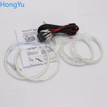 Для BMW E83 X3 2003-2010 галогенная фара Smd комплект светодиодов «глаза ангела» отличное ультраяркое освещение DRL дневные ходовые огни