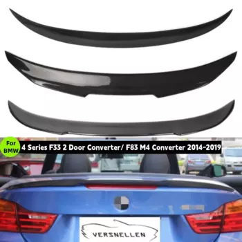 Для BMW F33 Convertible 4 серии 420i 428i 435i F83 M4 2014-2018 задний спойлер багажника из настоящего углеродного волокна, автомобильные аксессуары