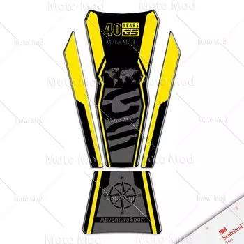 Для BMW F850GS F750GS F 850 750 GS 3D наклейка на бак мотоцикла протектор тройной черный 40-летняя наклейка 2020-2024