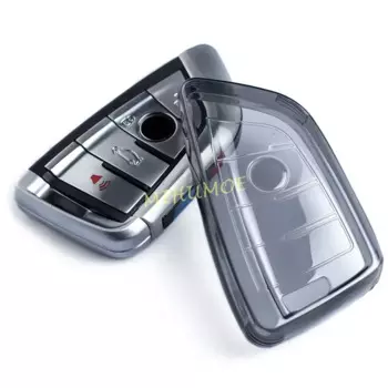Для BMW G20 G21 G22 G30 G31 F48 F39 G01 G05 G06 G07 G14 F40 F44 Черный Прозрачный Чехол Для Брелока Свет Тонкий