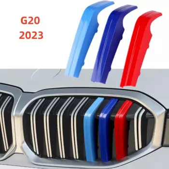 Для BMW G20 G21 G28 новая серия 3 2019 2020 2021 2022, накладка на переднюю решетку автомобиля, накладка на гриль, 3D наклейки M, аксессуары