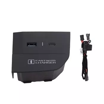 Для BMW G42 G20 G21 G22 G23 G26 G28 I3 I4 27 Вт Автомобильное зарядное устройство USB типа c, быстрое зарядное устройство для телефона, рычаг переключения передач, держатель зарядки, отделка
