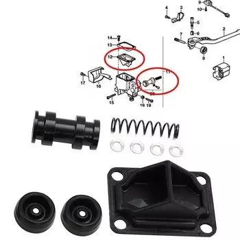 Для BMW K1100 R1100 RT GS R K1 K1100LT R1100RS R850R R850RT R850GS R1100RT 20 мм комплект для ремонта главного цилиндра руля мотоцикла