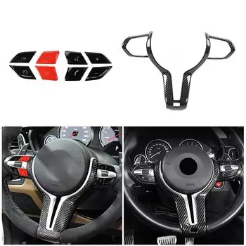 Для BMW M2 F87 M3 F80 M4 F82 F83 для M спортивный автомобиль кнопки переключатель крышка наклейки отделка Стайлинг Аксессуары для интерьера