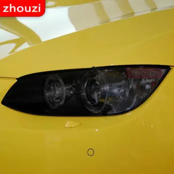 Для BMW M3 E90 E92 E93 2007-2013 Автомобильная передсветильник фара с дымчатым черным зеркальным светом прозрачная наклейка из ТПУ аксессуары