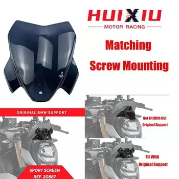 Для BMW New s1000r S1000R 2021 2022 дефлектор ветрового стекла солнцезащитный козырек аксессуары для мотоциклов два цвета