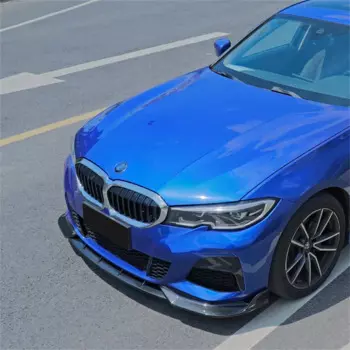 Для BMW Новинка 3 серии 2020 2021 2022 лет G20 FD автомобильный передний бампер подбородок задний Боди Комплект хвост яркий матовый черный водяной узор