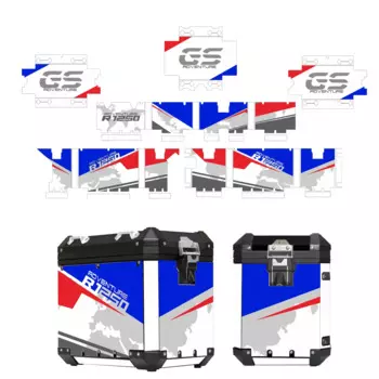 Для BMW R1200GS ADV LC чехол наклейка на коробку мотоциклетная наклейка алюминиевая коробка наклейка для кофров BMW 40GS R1250GS Adventure