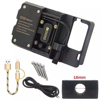 Для BMW R1200GS мобильный телефон навигационный кронштейн ADV F700 800GS CRF1000L Africa Twin USB зарядка 12 мм 16 мм 22 мм крепление