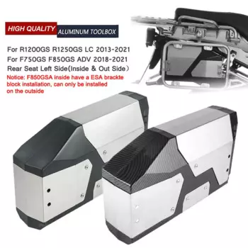 Для BMW R1200GS R1250GS Adventure LC F850 GS F850GS F750GS 2014-2023 Декоративная коробка для инструментов из нержавеющей стали Ящик для инструментов 4,2 литра