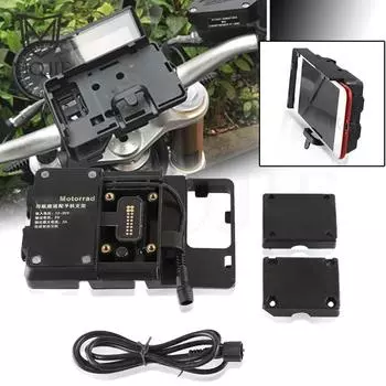Для BMW R1200GS R1250GS LC R1200 R1250 R 1200 1250 GS ADV LC Adventure Кронштейн Поддержка держателя Мотор Мобильный телефон Зарядка через USB