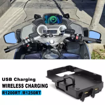 Для BMW R1200RT R1250RT подходит GPS-навигатор USB-зарядное устройство навигационный кронштейн для мобильного телефона 2 в 1, быстрая беспроводная зарядка