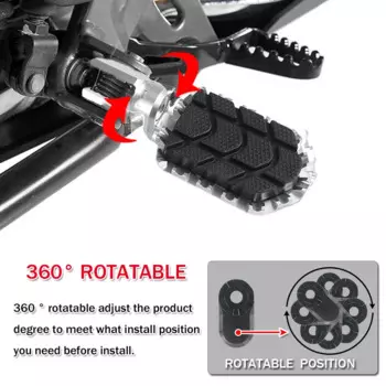 Для BMW R1250GS R1200GS R1200 R1250 GSA Adv 2013-2024 опускающиеся подножки педаль вращающаяся регулируемая подставка для ног подножки подставка для ног