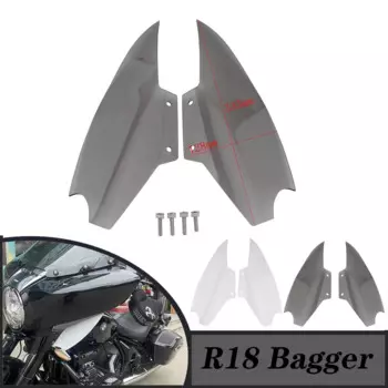 Для BMW R18 Bagger верхняя обтекатель мотоцикла дефлектор воздуха боковое крыло ветровое стекло дымчатый прозрачный R18B R 18 R 18B R18Bagger