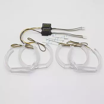 Для BMW серии 7 E65 E66 PRE FACELIFT Pre-LCI 745i 745Li 760Li 760i 2002-2005 DTM M4 Style LED Crystal Angel Eyes комплект колец