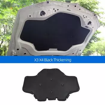 Для BMW X3 G01 X4 G02 2018 2019 2020 2021 22 Авто капот двигателя Звукоизоляция Хлопковая звукоизоляционная крышка Автомобильные аксессуары