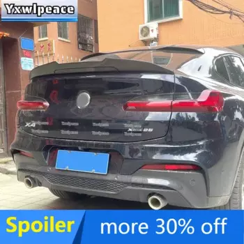 Для BMW X4 G02 спойлер 2018 2019 2020 2021 2022 2023 PSM Стиль Настоящее углеродное волокно задний спойлер губа автомобильные аксессуары