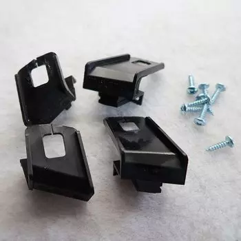 Для BMW X5 E53 2004-2006 комплект для ремонта корпуса фар, детали фар, защитное кольцо, черный пластиковый кронштейн 63126940249