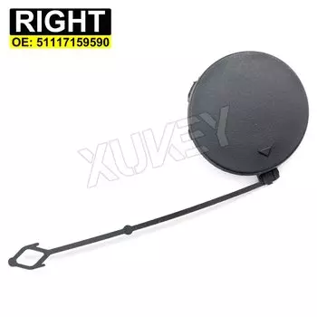 Для BMW X5 E70 3.0si 4.8i 3.0d 2007-2010 передний фаркоп, крышка проушины, левый и правый бампер, буксировочная крышка, неокрашенная 51117159589 51117159590