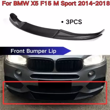 Для BMW X5 F15 M Sport 2014 2015 2016 2017 2018 Передний бампер Губа Автомобильные аксессуары Спойлер Сплиттер Диффузор Глянцевый черный комплект кузова