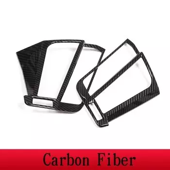 Для BMW X5 F15 X6 F16 2014-2018 ABS углеродный автомобильный Кондиционер двухсторонний выход вентиляционная рамка Крышка отделка стикер автомобильные аксессуары