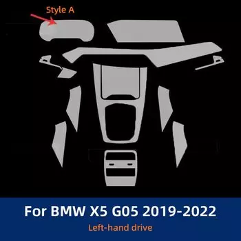 Для BMW X5 G05 2019-2022 ТПУ панель коробки передач навигация автомобильный внутренний экран защитная пленка наклейка против царапин