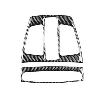 Для Bmw X5 X6 f15 f16 2014-2017 углеродное волокно освещение для чтения на крыше Декоративная полоса аксессуары для интерьера автомобиля декоративная наклейка