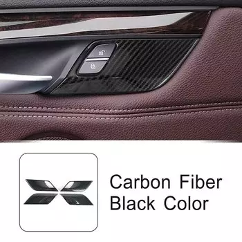 Для BMW X5 X6 F15 F16 2015-2018 внутренняя Защитная дверная кнопка Блокировка Панель рамка декоративная ручка крышка чаши отделка автомобильные аксессуары