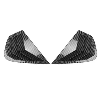 Для BMW X6 X6M E71 E72 2008-2014 задние боковые оконные жалюзи отделка затвора чехол из углеродного волокна вид/блеск задний лобовое стекло затенение