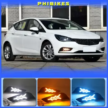Для Buick verano 2016 DRL LED с крышкой противотуманной фары чехол дневной противотуманный фонарь светодиодный дневные ходовые огни