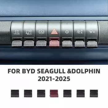 Для BYD Dolphin Seagull автомобильный центр управления навигацией GPS кнопка декоративная крышка для Dolphin Mini 2021-2025 аксессуары