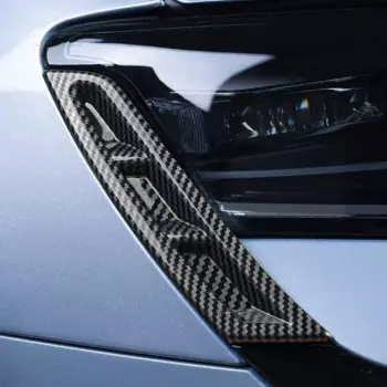 Для BYD SEAL EV Carbon ABS Автомобильная передняя фара головного света для бровей фар Защитная крышка для век Отделка Внешний Стайлинг 2023 2024