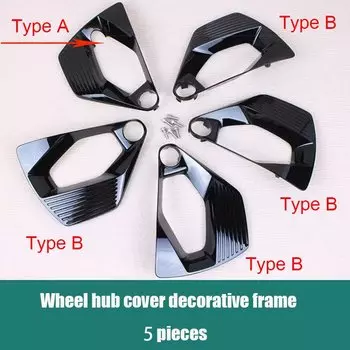 Для BYD Song Plus 2020 2024, алюминиевый сплав, ярко-черный, крышка ступицы колеса, декоративная рамка, модификация наружного автомобиля