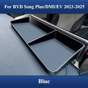 Для BYD Song Plus DMi EV 2022-2025 ящик для хранения приборной панели навигационный экран задний лоток для хранения автомобильный органайзер аксессуары