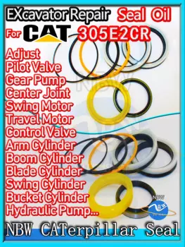 Для Caterpillar 305E 2CR масляный сальник экскаватора Kit Высокое качество ремонт Cat O-ring цилиндр мачта стрелы ковш гидравлический насос экскаватор