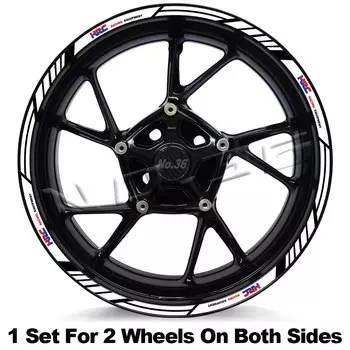 Для CBR 1100 CBR1000RR 600RR 125 CBR650/500/300/250 R наклейка на обод колеса мотоцикла, полосатая наклейка, лента, аксессуары