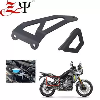 Для CFMOTO 450MT задняя подставка для ног, заглушка, подходит для CF-MOTO IBEX 450 MT MT450, подножка для мотоцикла, съемный кронштейн для выхлопной трубы