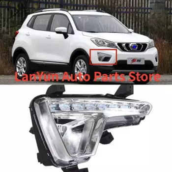 Для Changan CS15 2016-2018 автомобильные аксессуары светодиодные противотуманные фары в сборе дневные ходовые огни передняя полоса лампы комбинированные фары