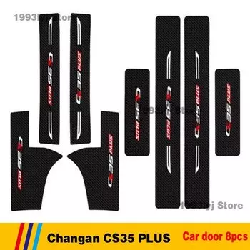 Для Changan CS35 PLUS автомобильный порог педаль накладка накладка из углеродного волокна задний бампер наклейка на багажник автоаксессуары