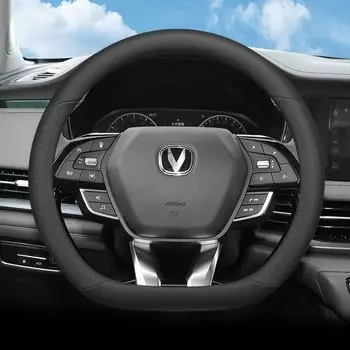 Для Changan CS95 PLUS 2019-2025 автомобильный чехол на руль ультратонкая дышащая кожаная нескользящая декоративная рамка аксессуары