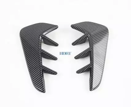 Для Changan Uni-k Unik 2021 2022 автомобильный Стайлинг 2 шт. лист из углеродного волокна пластина боковая отметка протектор украшение крышка рамка аксессуары