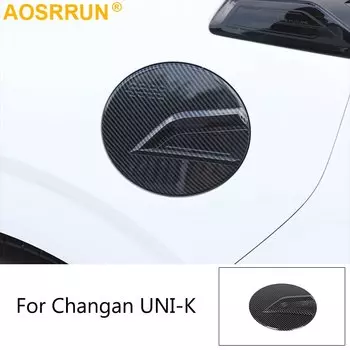 Для Changan UNI-K Unik 2021 2022 углеродное волокно Стайлинг автомобильные аксессуары крышка крышки топливного бака защита