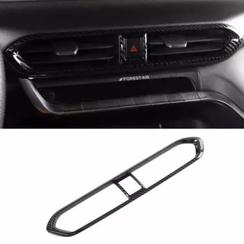 Для Changan UNIT UNI-T 2021 2022 2023 2024 Carbon Car Center Air Outlet Ac Vent Decoration Sticker Cover Trim Anti Scratch Cover