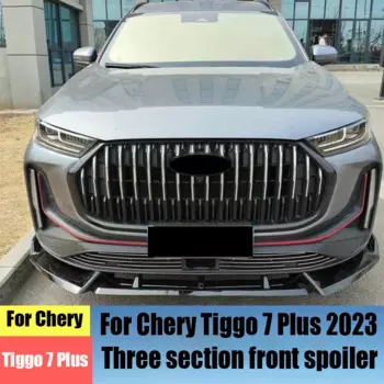 Для Chery Tiggo 7 Plus 2023 трехсекционный передний спойлер передняя губа внешние модифицированные детали