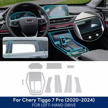 Для Chery Tiggo 7 Pro 2020-2024 ТПУ автомобильная навигационная пленка для экрана коробки передач защитная наклейка против царапин аксессуары для интерьера