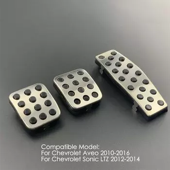 Для Chevrolet Aveo Sonic 2010- MT AT, Стайлинг автомобиля, накладка на педаль сцепления газового тормоза из нержавеющей стали, автомобильные аксессуары
