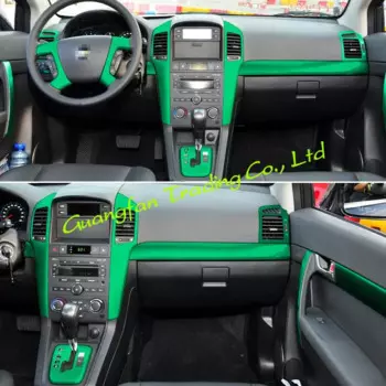 Для Chevrolet CAPTIVA 2008-2011 интерьерная Центральная панель управления дверная ручка наклейки из углеродного волокна Переводные картинки аксессуары для стайлинга автомобиля