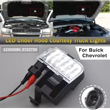 Для Chevrolet Chevy Express 1500 2500 3500 Silverado Venture GMC Savana белые светодиодные фонари под капотом OEM 12450086