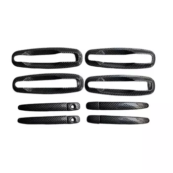 Для Chevrolet Lacetti Optra Daewoo Nubira Suzuki Forenza Holden Viva хромированные накладки на дверные ручки автомобиля из углеродного волокна, наклейки