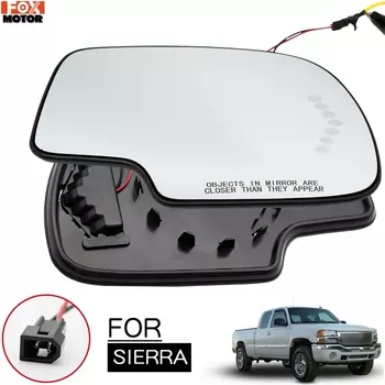Для Chevy Silverado GMC Cadillac пассажирское боковое зеркало стекло с подогревом сигнала поворота